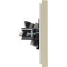 Двойная розетка RJ11+RJ45 IEK FORTEPIANO категория 5E FP435 ваниль FP-KT20-O-1-K10