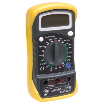 Мультиметр цифровой IEK MASTER MAS838L - TMD-3L-838
