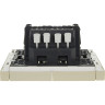 Выключатель 2-клавишный проходной IEK FORTEPIANO 10А FP407 ваниль FP-V22-0-10-1-K10